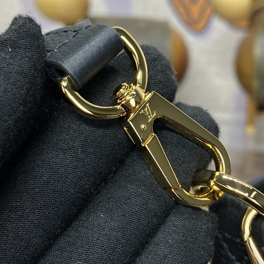 Replica Louis Vuitton Lock and Walk Black - best quality luxury bag dupe