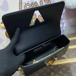 Replica Louis Vuitton Twist West Pochette Black - top-tier luxury replica shoulder bag
