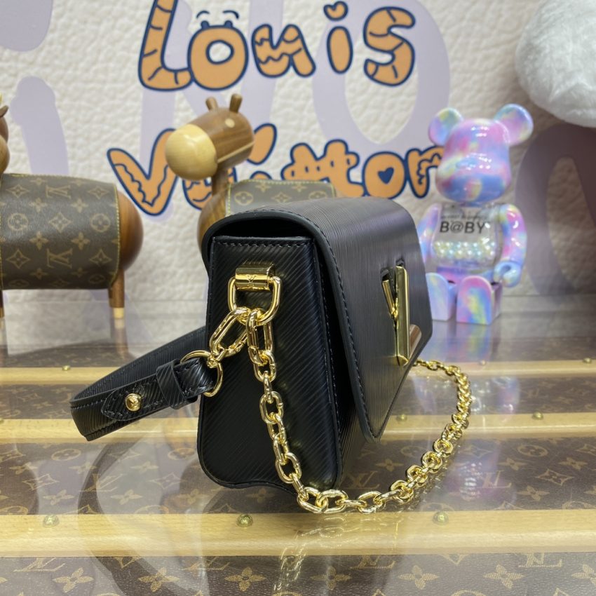 Replica Louis Vuitton Twist West Pochette Black - top-tier luxury replica shoulder bag