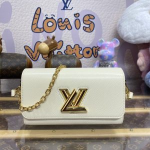 Replica Louis Vuitton Twist West Pochette White - best quality luxury bag dupe