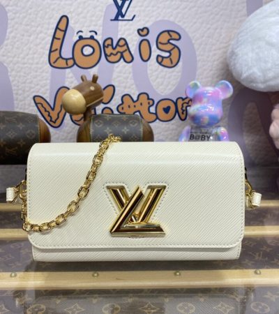 Replica Louis Vuitton Twist West Pochette White - best quality luxury bag dupe