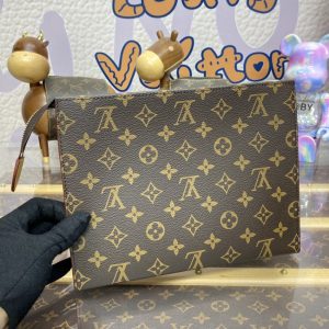 Replica Louis Vuitton Pochette Voyage Canvas Brown - top-tier luxury replica shoulder bag