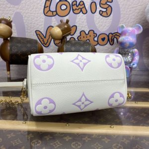 Replica Louis Vuitton Speedy Bandouliere 20 White Purple - high-quality designer bag clone