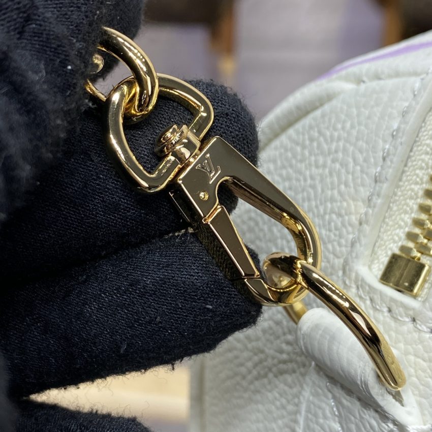 Replica Louis Vuitton Speedy Bandouliere 20 White Purple - premium-grade designer purse dupe