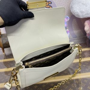 Replica Louis Vuitton Dauphine MM White - best quality luxury bag dupe