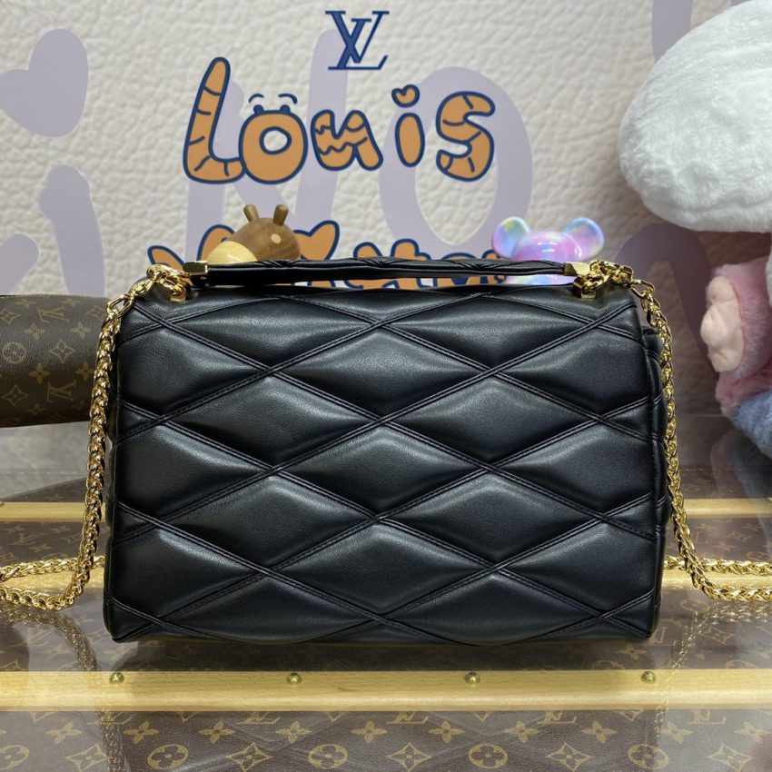 Replica Louis Vuitton Go-14 Full Black - authentic-look luxury purse replica