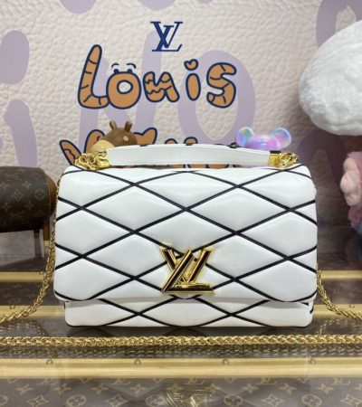 Replica Louis Vuitton Go-14-white - high-end fake designer purse