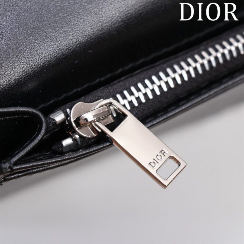 Replica Dior Long Jacquard Wallet Black - premium-grade designer purse dupe