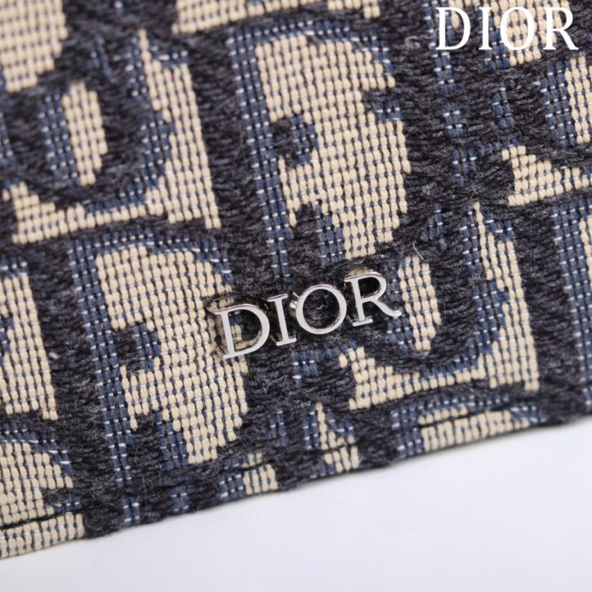 Replica Dior Long Jacquard Wallet White - premium 1:1 fake handbag model