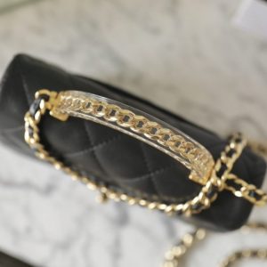 Replica CHANEL CF 19 cm Handle Black - top-rated replica designer bag