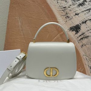 Replica Dior 30 Montaigne Avenue Top Handle White - premium 1:1 fake handbag model