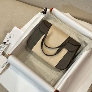Replica Hermes Halzan Dark Grey - elite superclone designer purse