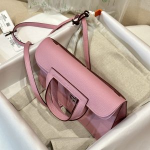 Replica Hermes Halzan Pink - premium-grade designer purse dupe