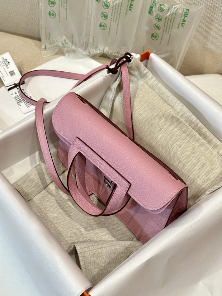 Replica Hermes Halzan Pink - premium-grade designer purse dupe