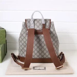 Replica GUCCI BACKPACK WITH INTERLOCKING G - near-authentic luxury replica handbag