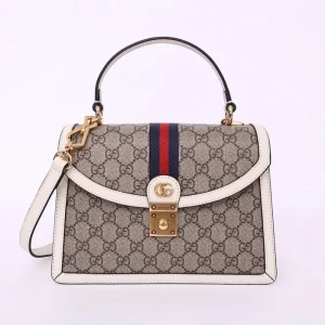 Replica GUCCI OPHIDIA SMALL TOP HANDLE BAG WITH WEB - best-selling designer handbag dupe
