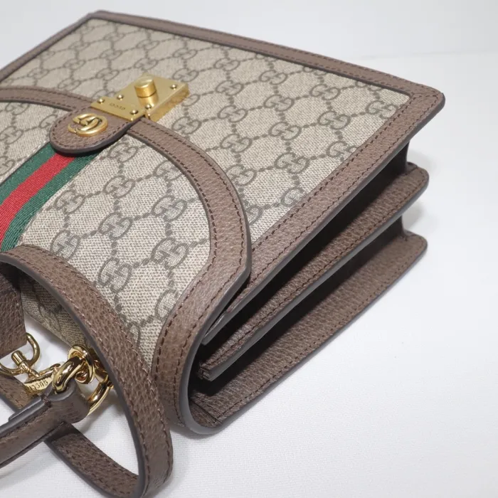 Replica GUCCI OPHIDIA SMALL TOP HANDLE BAG WITH WEB - best-selling designer handbag dupe