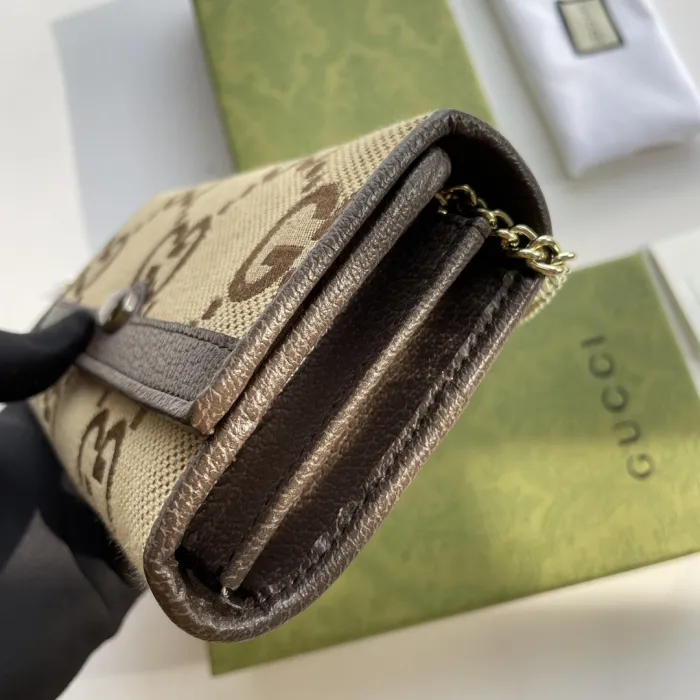 Replica GUCCI OPHIDIA GG CHAIN WALLET - best quality luxury bag dupe