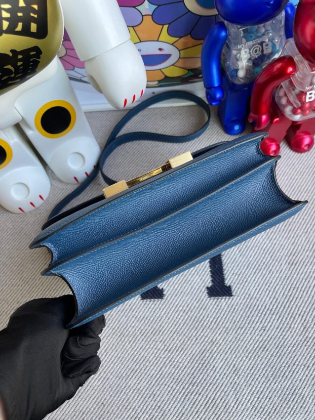 Replica Hermes Constance 18cm Deep Blue - best-selling designer handbag dupe