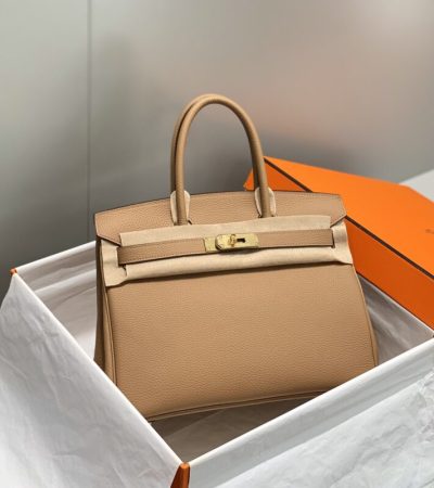 Replica Hermes Birkin Milk Tea - best quality luxury bag dupe