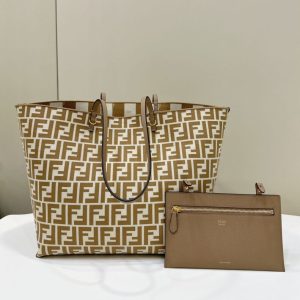 Replica Fendi Two Side Small Tote Beige - 1:1 designer replica handbag