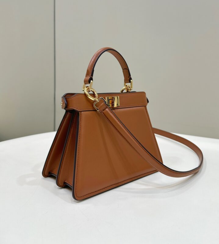 Replica Fendi Peekaboo Mini Brown - realistic designer-inspired fake bag