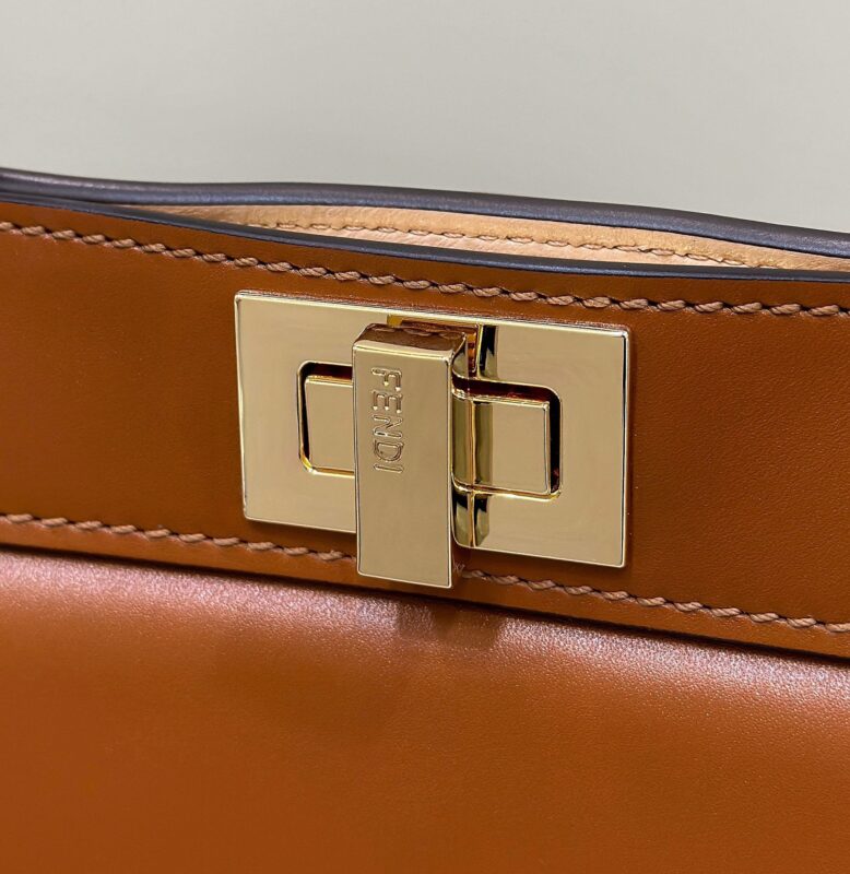 Replica Fendi Peekaboo Large Brown - premium 1:1 fake handbag model