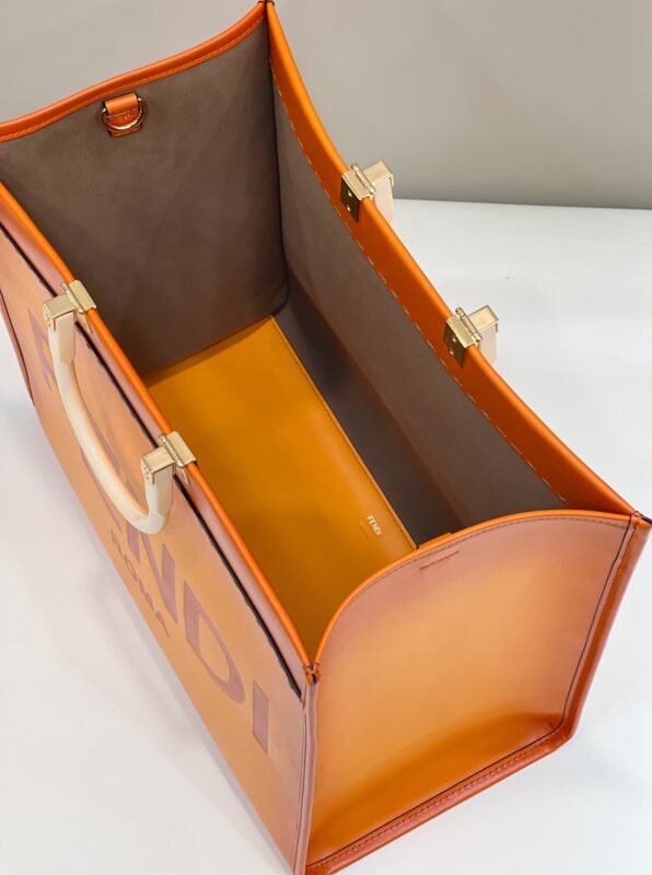 Replica Fendi Peekaboo Tote Orange - elite superclone designer purse