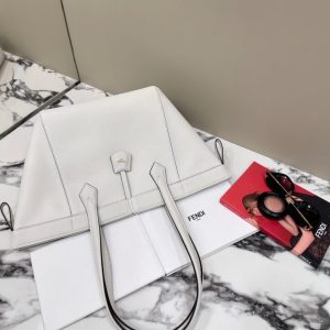 Replica Fendi Origami Large White - top-rated replica designer bag