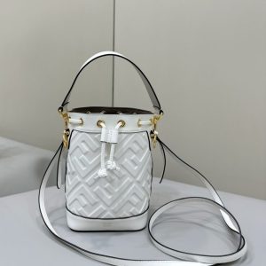 Replica Fendi Tresor Mini Bucket White - high-accuracy replica luxury purse