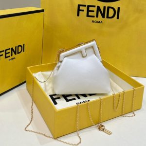 Replica Fendi First Mini White - 1:1 designer replica handbag