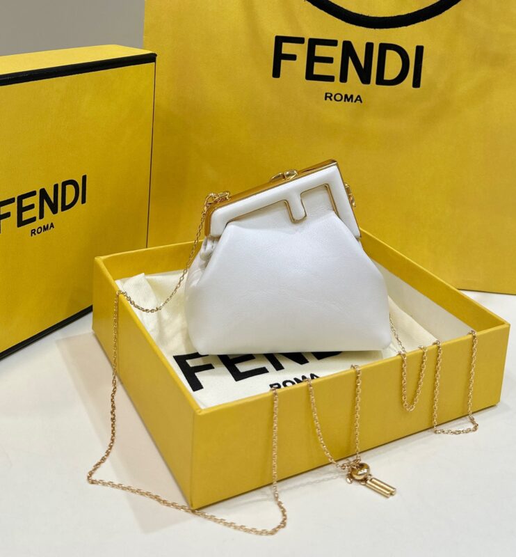 Replica Fendi First Mini White - 1:1 designer replica handbag