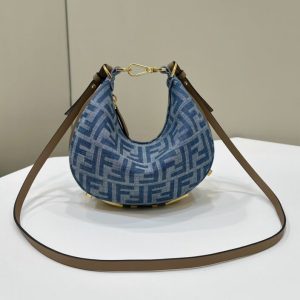 Replica Fendi Fendigraphy Small Denim Blue - top-rated replica designer bag
