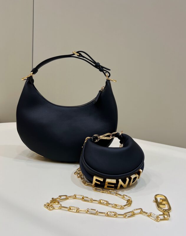 Replica Fendi Fendigraphy Large Black - premium-grade designer purse dupe