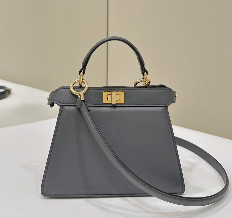 Replica Fendi Peekaboo Mini Grey - ultra-realistic fake designer tote