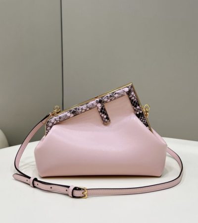 Replica Fendi First Pink Python - best quality luxury bag dupe