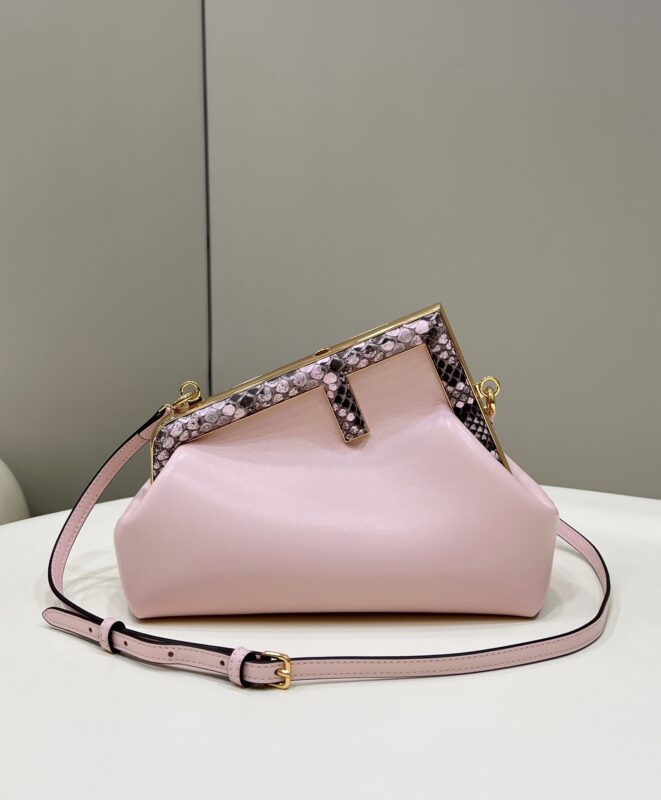 Replica Fendi First Pink Python - best quality luxury bag dupe