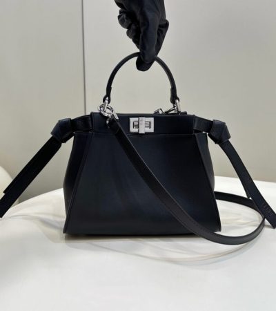 Replica Fendi Peekaboo Small Black - near-authentic luxury replica handbag