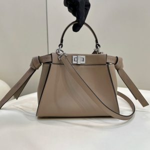 Replica Fendi Peekaboo Small Beige - near-authentic luxury replica handbag