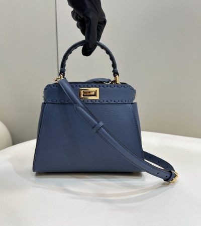 Replica Fendi Peekaboo Small Blue - best quality luxury bag dupe