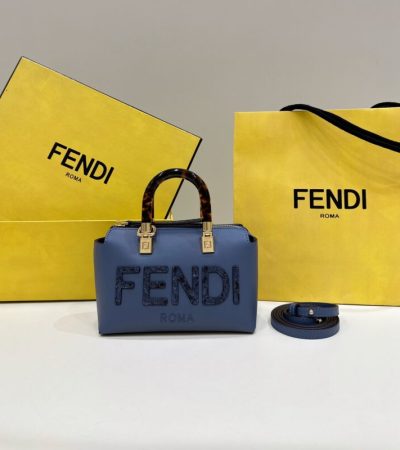 Replica Fendi By The Way Boston Blue - near-authentic luxury replica handbag