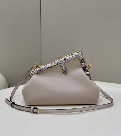 Replica Fendi First Beige Python - near-authentic luxury replica handbag