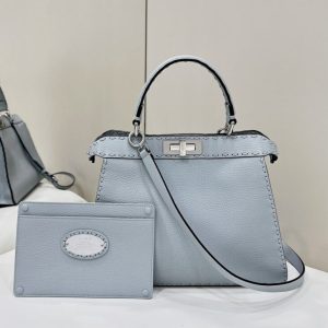 Replica Fendi Peekaboo Sky Blue - realistic designer-inspired fake bag