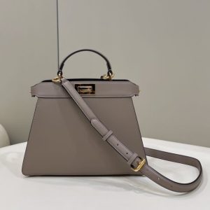 Replica Fendi Peekaboo Medium Beige - high-quality designer bag clone