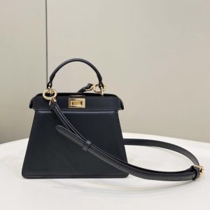 Replica Fendi Peekaboo Mini Black - premium-grade designer purse dupe