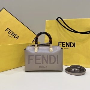 Replica Fendi By The Way Boston Dark Beige - high-accuracy replica luxury purse