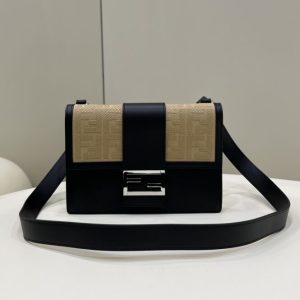 Replica Fendi Baguette Pouch Black - premium 1:1 fake handbag model