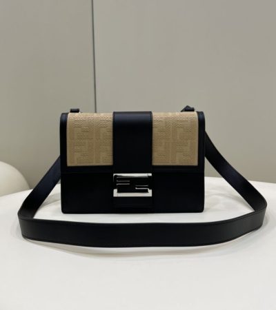 Replica Fendi Baguette Pouch Black - premium 1:1 fake handbag model