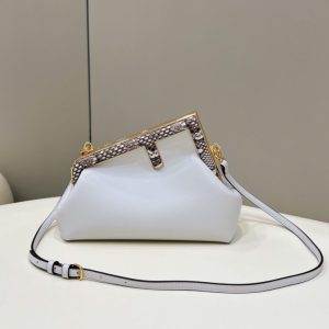 Replica Fendi First White Python - authentic-look luxury purse replica