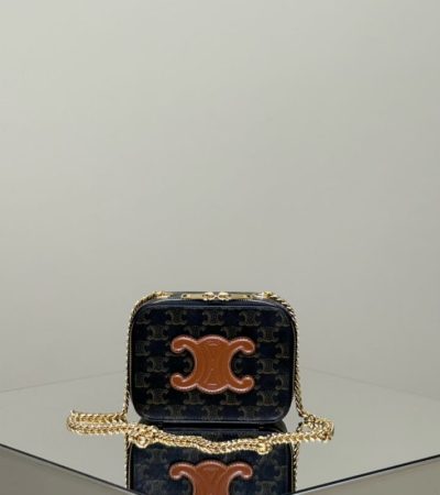 Replica Celine Triomphe Box on Chain - premium 1:1 fake handbag model